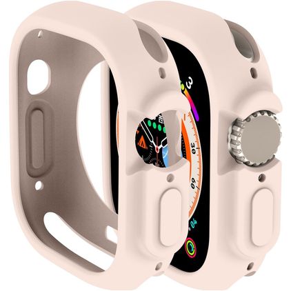 Mobigear Colors Apple Watch Ultra - 49 mm Hardcase Hoesje - Roze