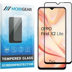 Mobigear Premium OPPO Find X2 Lite Glazen Screenprotector - Case Friendly - Zwart