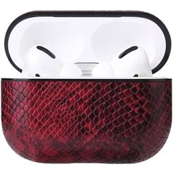 Mobigear Snake Apple AirPods Pro 1 Hoesje - Bordeaux Rood