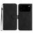 Mobigear Stitch iPhone 17 Pro Max Hoesje Bookcase Portemonnee - Zwart