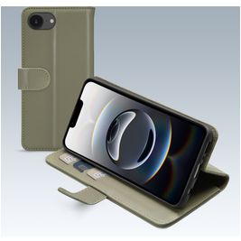 Mobilize Premium Gelly iPhone 16e Hoesje Bookcase Portemonnee - Groen