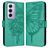 Mobigear Butterfly OPPO Reno 12 Pro Hoesje Bookcase Portemonnee - Groen