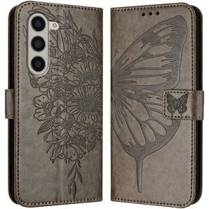 Mobigear Butterfly Samsung Galaxy Z Fold 6 Hoesje Bookcase Portemonnee - Grijs