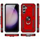 Mobigear Armor Ring Samsung Galaxy S23 FE Hoesje Hardcase Backcover Shockproof met Ringhouder - Rood