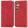 Mobigear Retro Slim Samsung Galaxy S25 Hoesje Bookcase Portemonnee - Rood