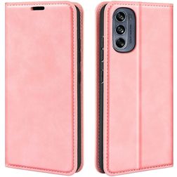 Mobigear Retro Slim Motorola Moto G62 Hoesje Bookcase Portemonnee - Roze