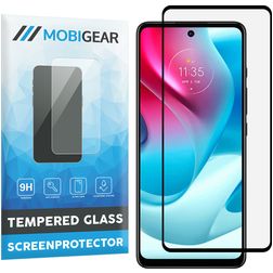 Mobigear Premium Motorola Moto G60s Glazen Screenprotector - Case Friendly - Zwart