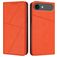 Mobigear Frosted Flip iPhone Air Hoesje Bookcase Portemonnee - Oranje