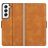 Mobigear Slim Magnet Samsung Galaxy S22 Hoesje Bookcase Portemonnee - Cognac