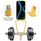 Mobigear Lanyard Card iPhone 17 Siliconen Hoesje met koord en Pasjeshouder - Geel
