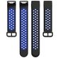 Mobigear Sport Plus Buckle Siliconen Fitbit Charge 3 Bandje Gespsluiting - Zwart / Blauw