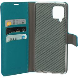 Mobiparts Saffiano Wallet Samsung Galaxy A42 Hoesje Bookcase Portemonnee - Turquoise