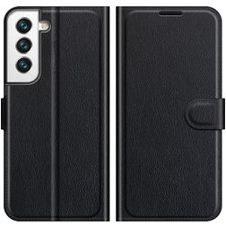Mobigear Classic Samsung Galaxy S22 Hoesje Bookcase Portemonnee - Zwart