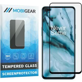 Mobigear Premium OnePlus Nord Glazen Screenprotector - Case Friendly - Zwart