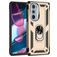 Mobigear Armor Ring Motorola Edge 30 Pro Hoesje Hardcase Backcover Shockproof met Ringhouder - Goud