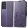 Mobigear Clover Realme GT Master Edition Hoesje Bookcase Portemonnee - Paars