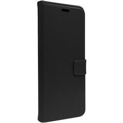 Valenta Gel Skin iPhone 15 Pro Hoesje Echt Leer Bookcase Portemonnee - Zwart