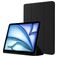 Mobigear Tri-Fold Gel iPad Air 11 Inch (2024) Hoes TPU,Kunstleer Bookcase + Stylus Houder - Zwart