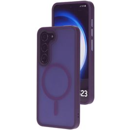 Mobiparts Hardcover Samsung Galaxy S23 MagSafe Hoesje Hardcase Backcover - Satin Purple