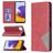 Mobigear Rhombus Slim Samsung Galaxy A22 5G Hoesje Bookcase - Rood