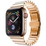 Mobigear Madrid Stalen Apple Watch Bandje Vouwsluiting - 49/46/45/44 mm - Roségoud