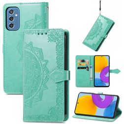 Mobigear Mandala Samsung Galaxy M52 Hoesje Bookcase Portemonnee - Turquoise