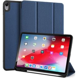 Dux Ducis Domo iPad Air 4 (2020) Hoes Bookcase + Stylus Houder - Blauw