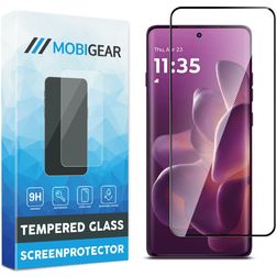 Mobigear Premium Motorola Edge 60 Pro Glazen Screenprotector - Case Friendly - Zwart