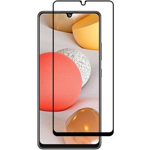 Mobigear Premium Samsung Galaxy A42 Glazen Screenprotector - Case Friendly - Zwart