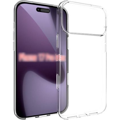Mobigear Basics Doorzichtig iPhone 18 Pro Max Hoesje Flexibel TPU Backcover - Transparant