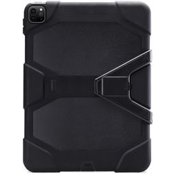 Xccess Survivor Essential iPad Pro 12.9 Inch (2021) Hoes Hard Kunststof,Siliconen Backcover + Standaard - Zwart