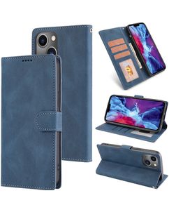 Mobigear Wallet iPhone 14 Hoesje Bookcase Portemonnee - Blauw