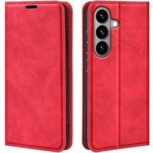 Mobigear Retro Slim Samsung Galaxy S26 Hoesje Bookcase Portemonnee - Rood