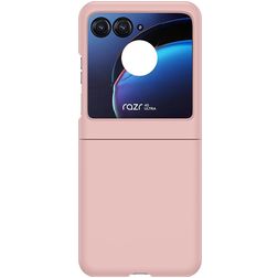 Mobigear Colors Motorola Razr 40 Ultra Hoesje Hardcase Backcover - Pastelroze