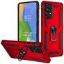 Mobigear Armor Ring Samsung Galaxy A73 Hoesje Hardcase Backcover Shockproof met Ringhouder - Rood