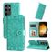 Mobigear Sunflower Samsung Galaxy S24 Ultra Hoesje Bookcase Portemonnee - Groen