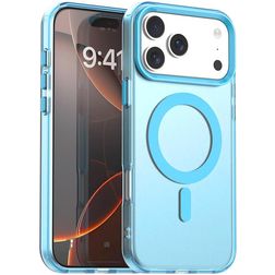 Mobigear Shockproof iPhone 18 Pro MagSafe Hoesje Hardcase Backcover - Blauw