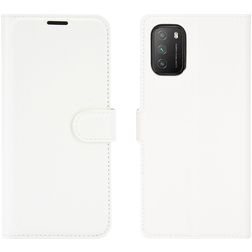 Mobigear Classic POCO M3 Hoesje Bookcase Portemonnee - Wit