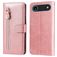 Mobigear Zipper iPhone Air Hoesje Bookcase Portemonnee - Roségoud