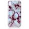 Mobigear Marble iPhone XS Max Hoesje Flexibel TPU Backcover - Paars