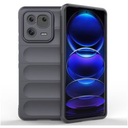 Mobigear Bumpy Xiaomi 13 Pro Hoesje Flexibel TPU Backcover - Charcoal