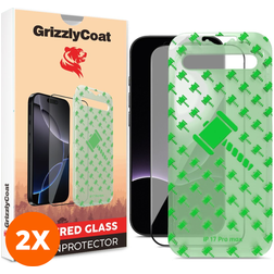 GrizzlyCoat Easy Align iPhone 17 Glazen Screenprotector - Case Friendly + Installatie Frame (2-Pack)