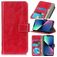 Mobigear Basic iPhone 14 Hoesje Bookcase Portemonnee - Rood