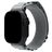 Mobilize Alpine Nylon Apple Watch Bandje Gespsluiting - 49/46/45/44 mm - Light Grey