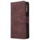 Mobigear Zipper Samsung Galaxy A41 Hoesje Bookcase Portemonnee - Bruin