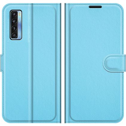 Mobigear Classic TCL 20L Hoesje Bookcase Portemonnee - Blauw