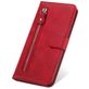 Mobigear Zipper Huawei P40 Lite 5G Hoesje Bookcase Portemonnee - Rood
