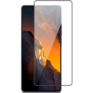 Mobigear Premium POCO F5 Glazen Screenprotector - Case Friendly - Zwart