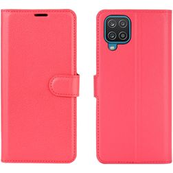 Mobigear Classic Samsung Galaxy A12 Hoesje Bookcase Portemonnee - Rood