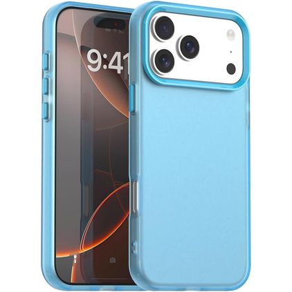 Mobigear Crystal iPhone 18 Pro Hoesje Hardcase Backcover - Blauw